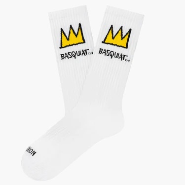CALCETINES ATHLETIC JIMMY LION CAÑA MEDIA BASQUIAT CROWN